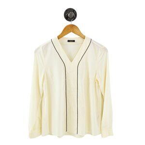 Peserico metal embellished silk blouse #217-118